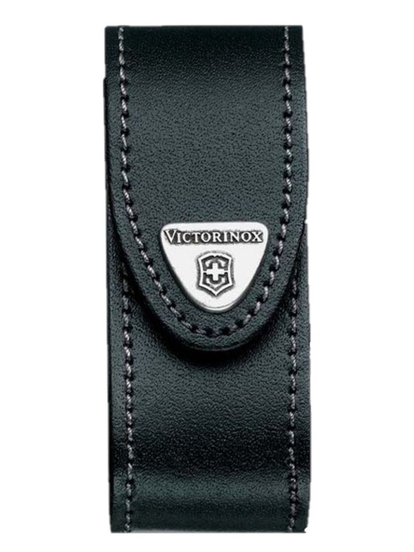 

Чехол на ремень VICTORINOX для ножей 91 мм толщиной 2-4 уровня, кожаный, чёрный, Черный