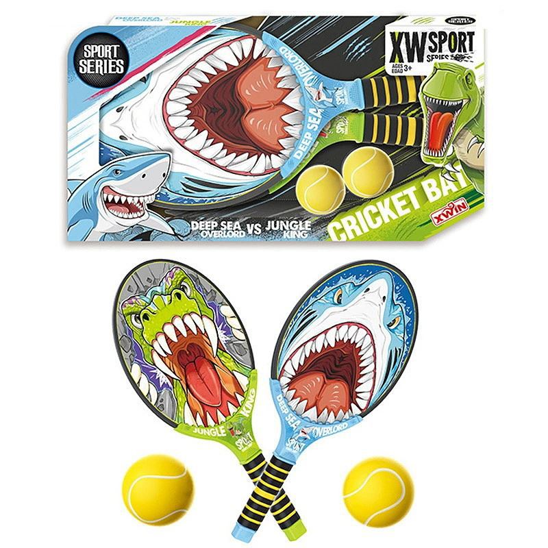 Набор детский для тенниса Panawealth ракетки и 2 мяча настольная игра playsmart теннис 60х30х15 см 2 ракетки для тенниса мяч пинг понг