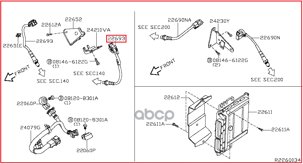 

NISSAN 22693-1AA0A ДАТЧИК ТОПЛИВНОЙ СМЕСИ