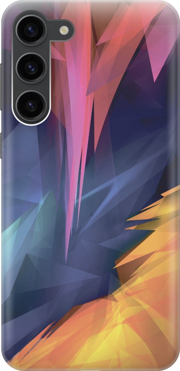 

Чехол на Samsung Galaxy S23+ "Розовый, синий, желтый", Желтый;розовый, 158371