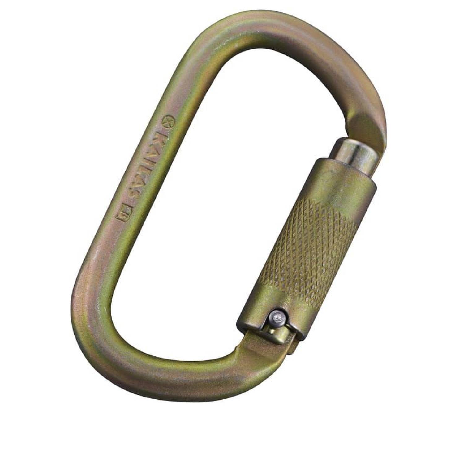 Карабин Kailas Oval Triple Auto-Lock Carabiner Light Gold