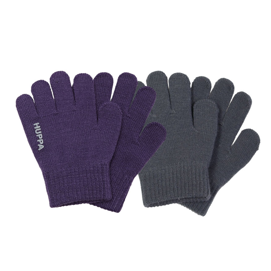 Перчатки LEVI 2 82050002-00173, Huppa, Размер 5, Цвет фиолетовый; серый