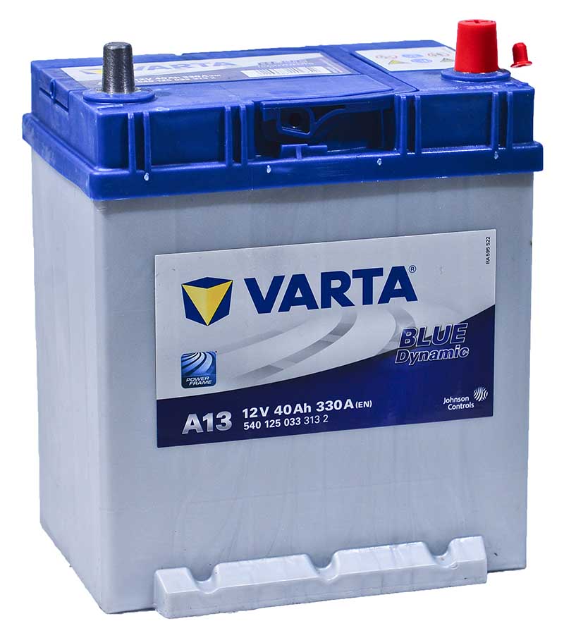 

Аккумулятор Varta Blue Dynamic Asia A13 40 А/ч 330 A обр. пол. Азия авто 540125 с борт