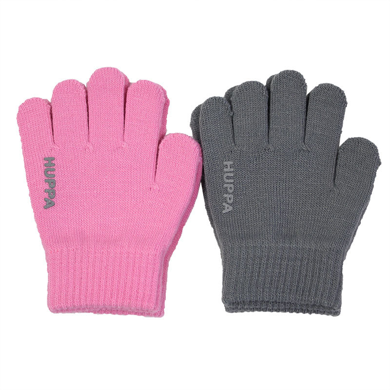 Перчатки LEVI 2 82050002-00113, Huppa, Размер 3, Цвет розовый; серый