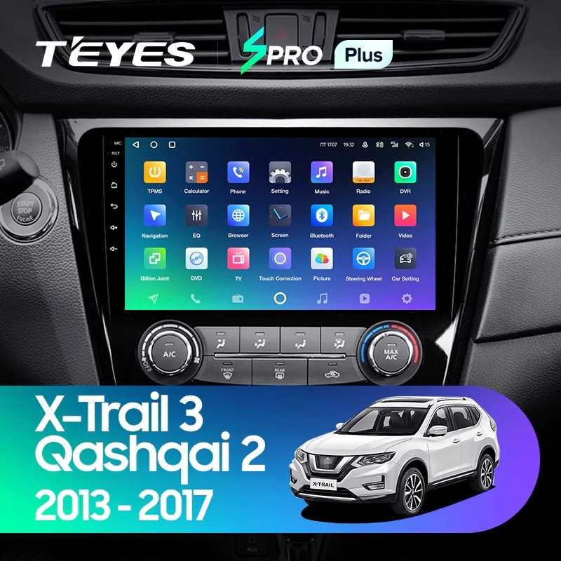 Магнитола Teyes SPRO Plus 432 Nissan Qashqai 2 2013-2021 F2 климат контроль Тип-C 3250000₽