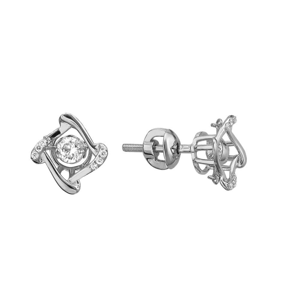 

Серьги из золота с бриллиантом Эстет 01С6211854, 01С6211854