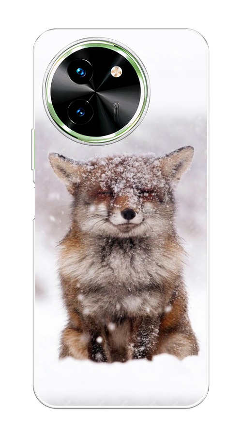 

Чехол на Vivo T3x/Y38 5G "Зимняя лиса", Белый;серый;коричневый, 2610750-1
