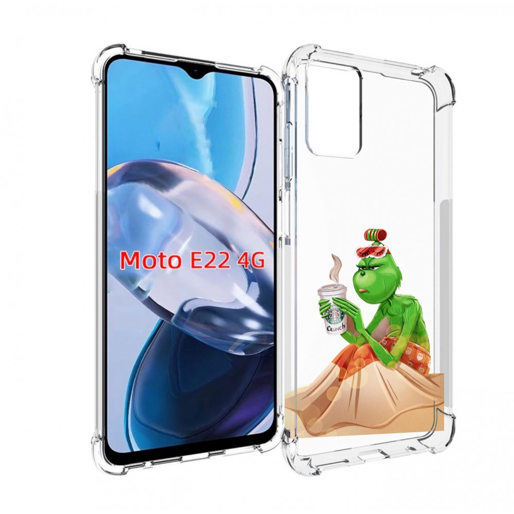 

Чехол MyPads Гринч-в-платье для Motorola Moto E22 4G / E22i 4G, Прозрачный, Tocco