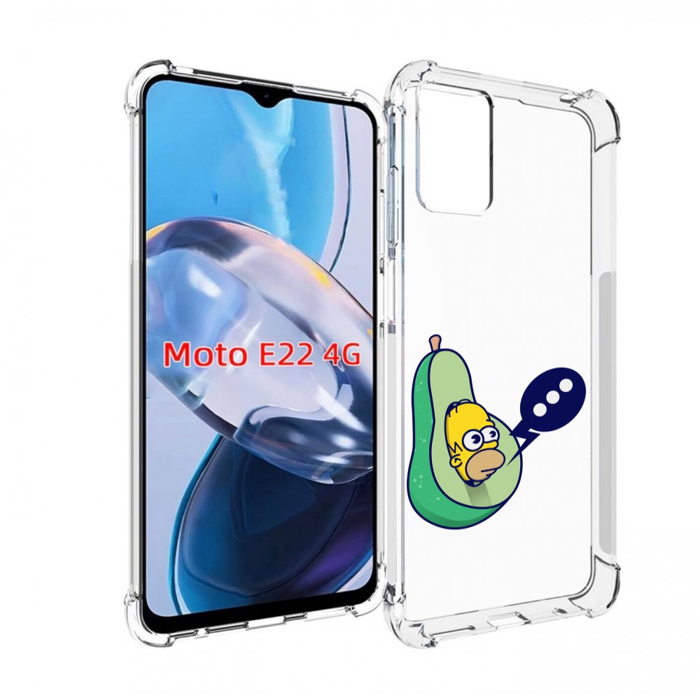 

Чехол MyPads Гомер-авокадо для Motorola Moto E22 4G / E22i 4G, Прозрачный, Tocco