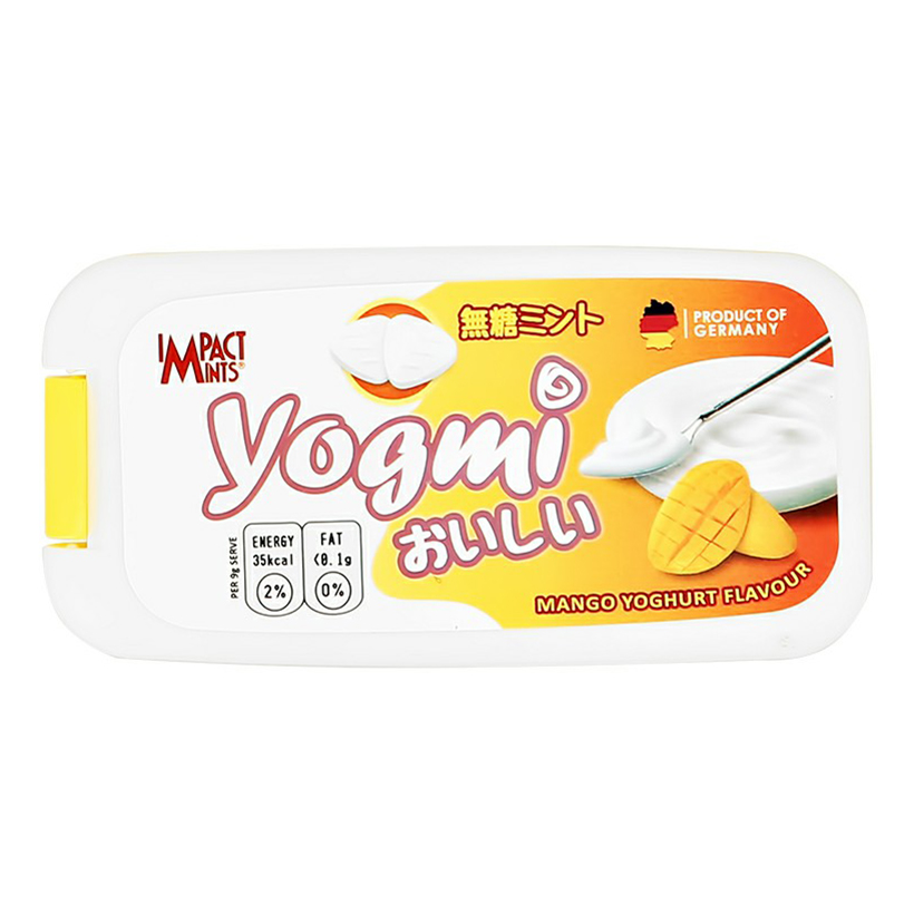 Драже Impact Mints Yogmi освежающие без сахара со вкусом йогурта с манго 9 г