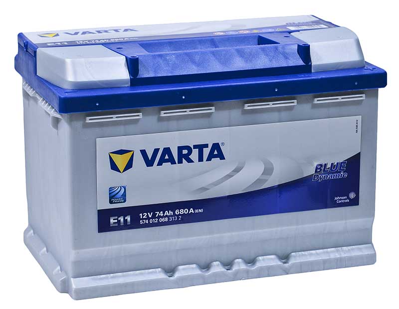 

Аккумулятор Varta Blue Dynamic E11 74 А/ч 680 A обр. пол. Евро авто (278x175x190) 574012