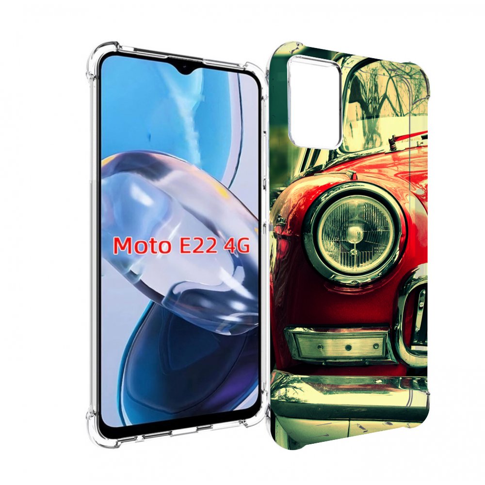 

Чехол MyPads Винтажная-машина мужской для Motorola Moto E22 4G / E22i 4G, Прозрачный, Tocco