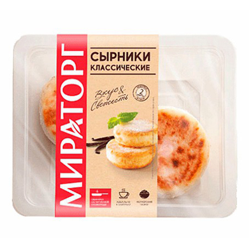 

Сырники Мираторг Классические замороженные 280 г