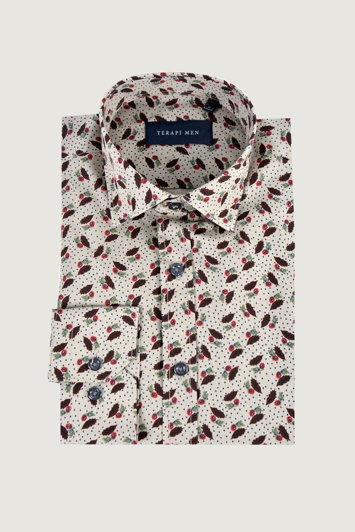 

Рубашка мужская Terapi Men 23275 бежевая XS (доставка из-за рубежа), Бежевый, 23275