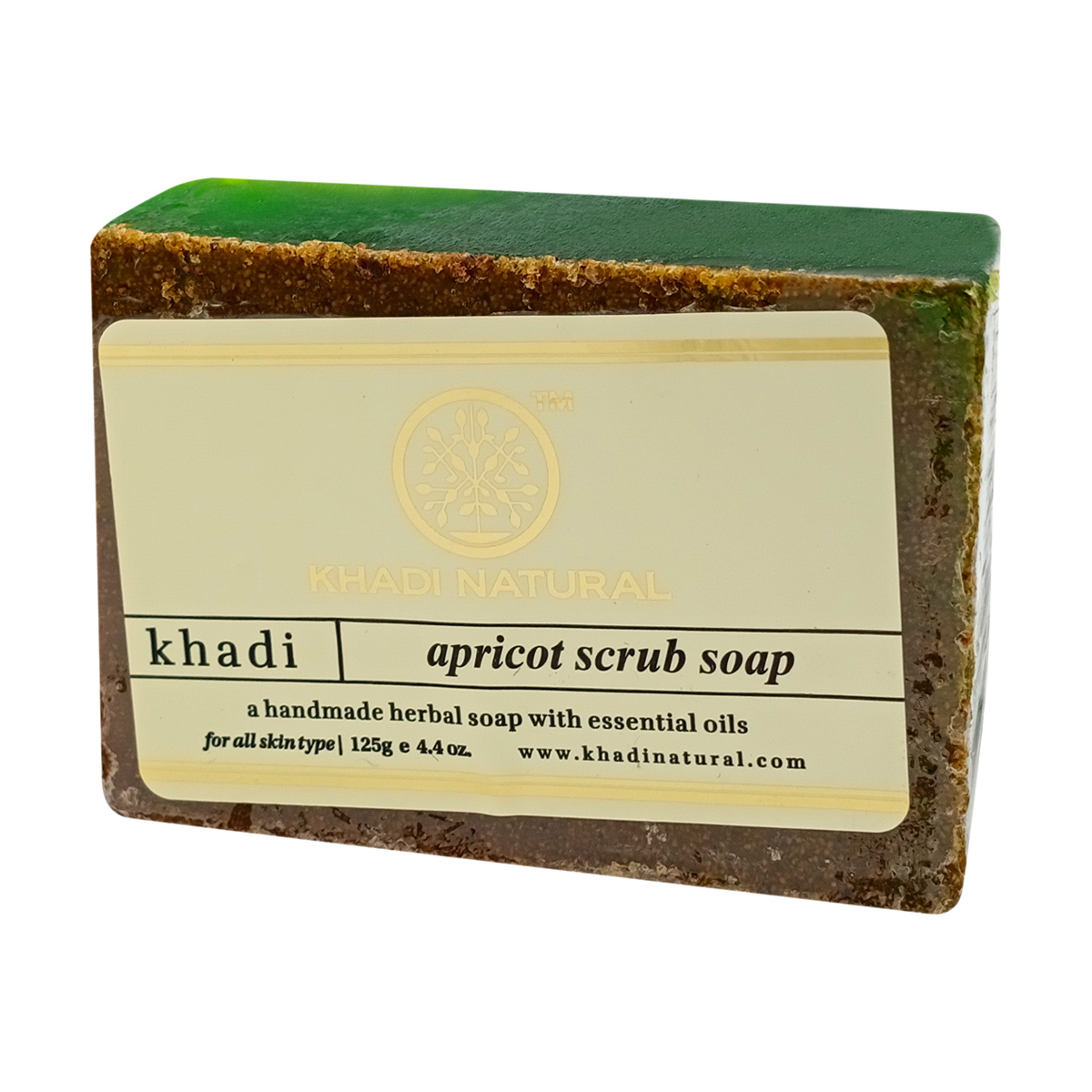 Купить Мыло-скраб кусковое Khadi Natural Apricot Scrub Soap 125 г