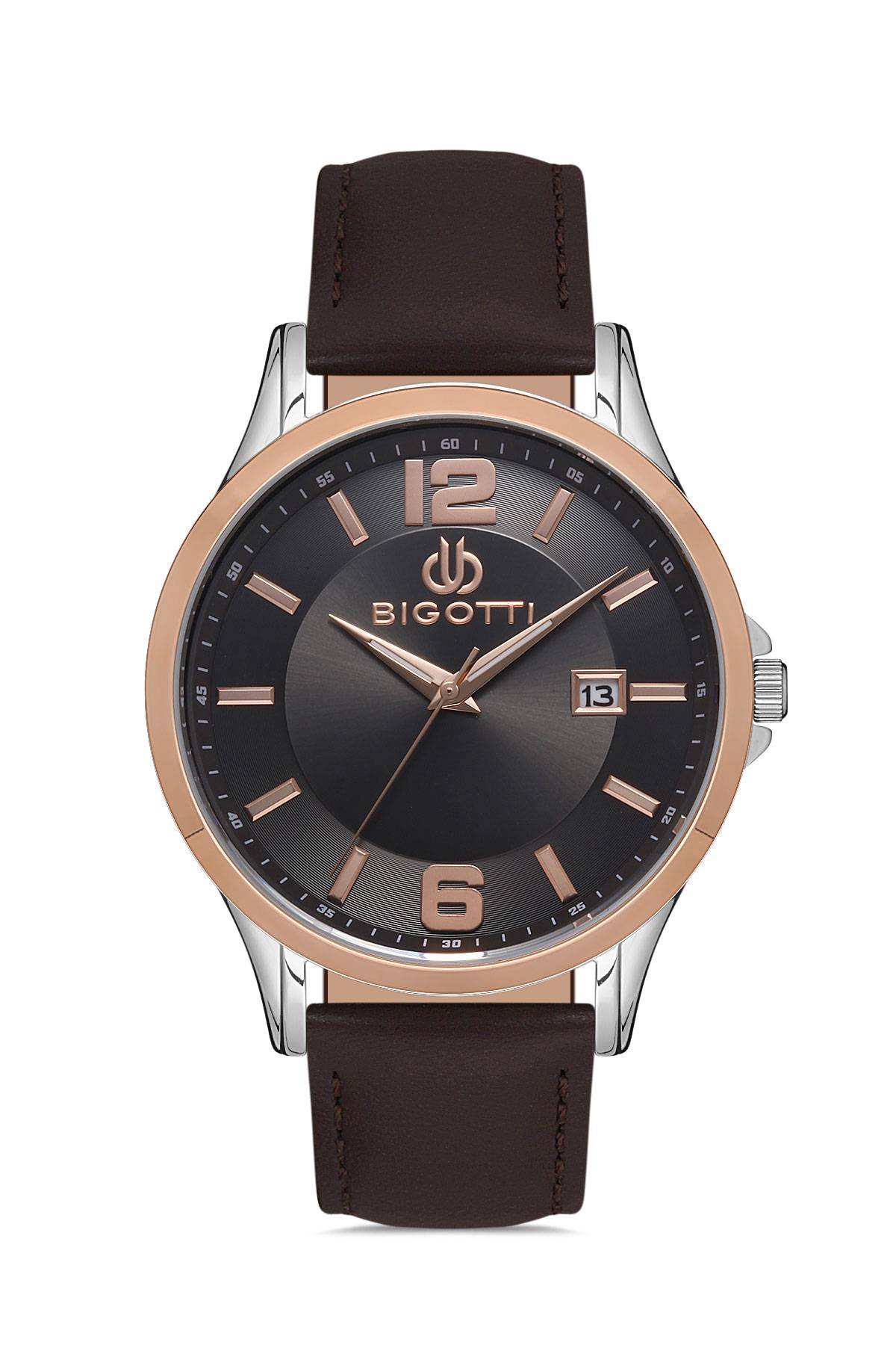 фото Наручные часы мужские bigotti bg.1.10220-5 коричневые
