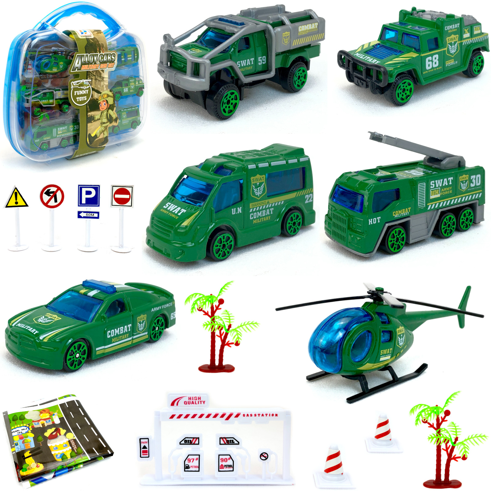 фото Набор металлических машинок yako toys в чемодане, 5 шт. арт. 110433