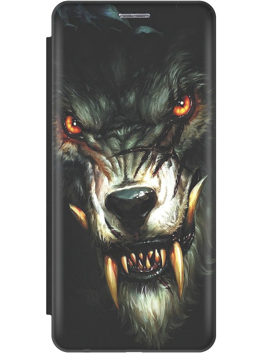 

Чехол на Honor 9C/Huawei P40 Lite E "Злой оборотень" черный, Желтый;черный, 8175