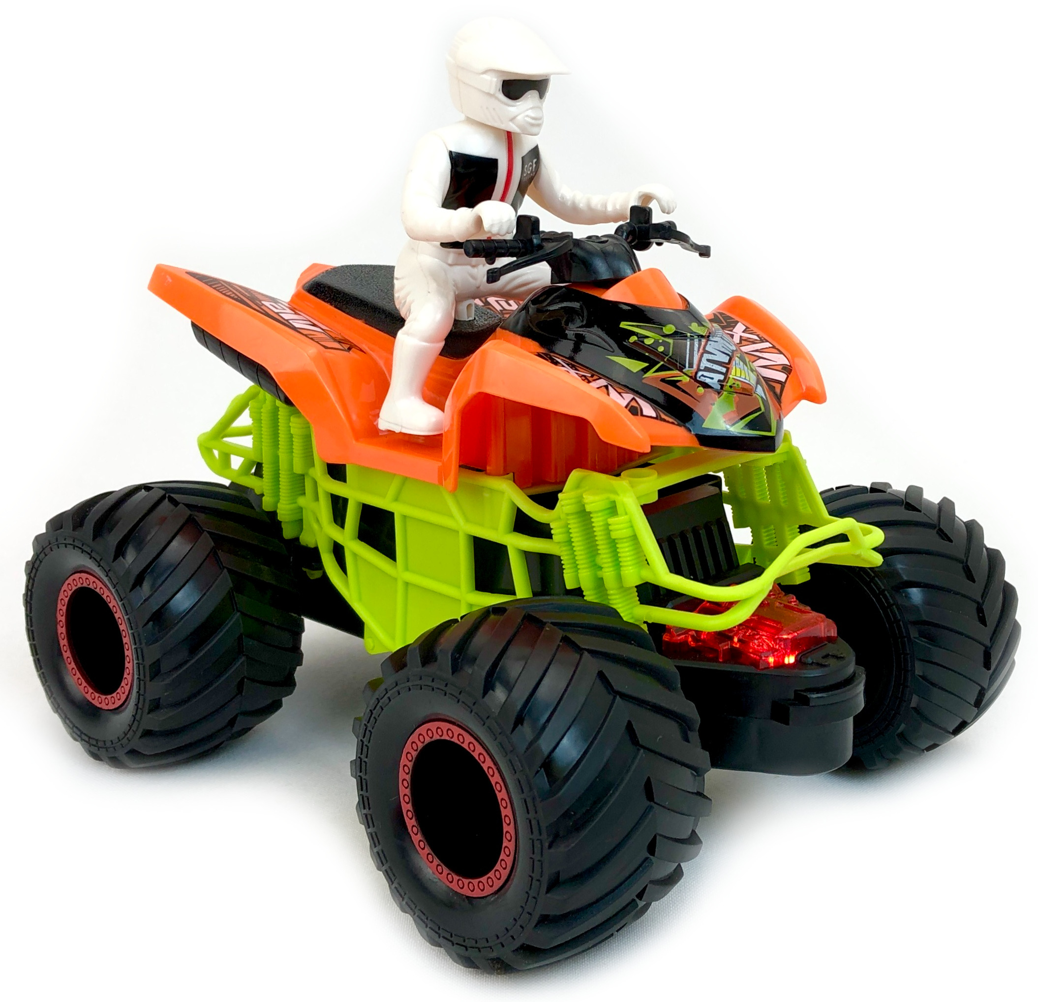 

Инерционный квадроцикл Klox Toys Monster с гонщиком, оранжевый, 110415