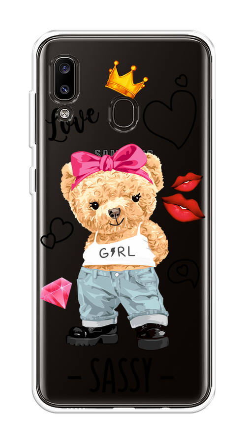 

Чехол на Samsung Galaxy A20/A30 "Sugar Mommy", Голубой;белый;розовый, 27650-6