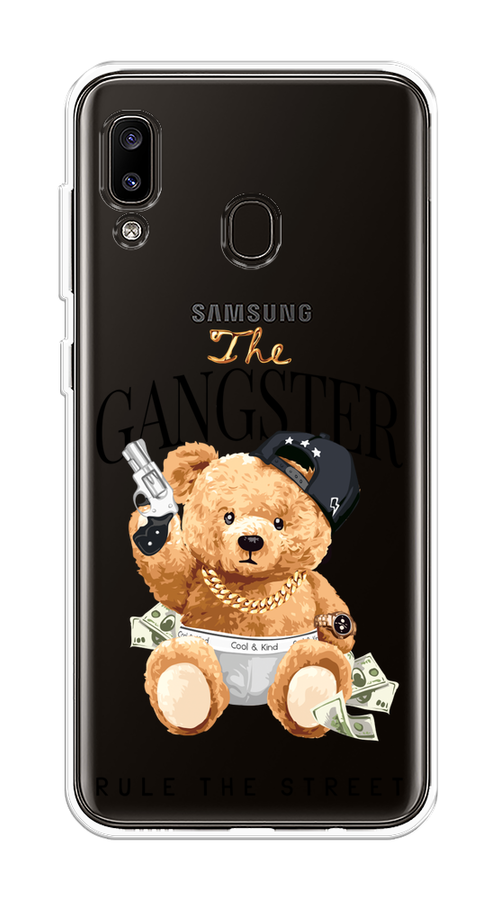 

Чехол на Samsung Galaxy A20 "The Gangster", Бежевый;серый;черный, 27650-6