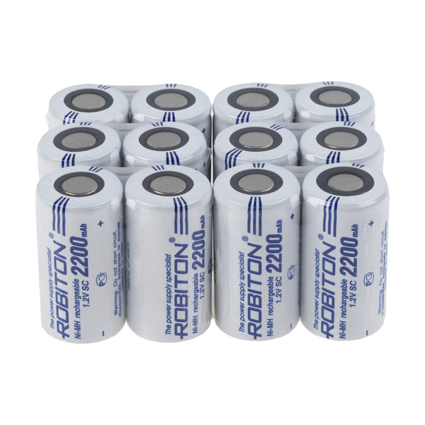 

Аккумулятор ROBITON 2200МНSC High Power, Ni-МН, 1.2 В, 2200 мАч 12 штук