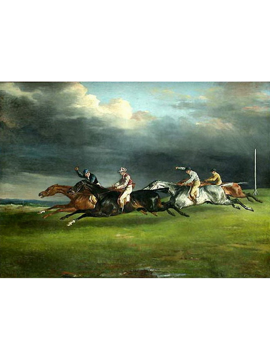 

Постер DRABS A2 Жерико Теодор Дерби 1821 года в Эпсоме