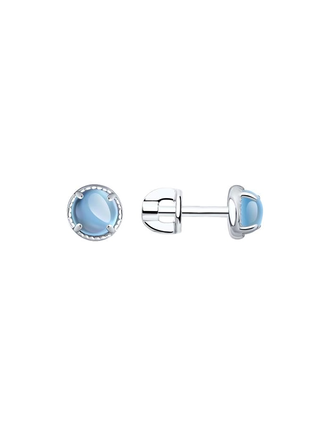 

Серьги пусеты из серебра TEO MAORI 892022560, топаз, 892022560
