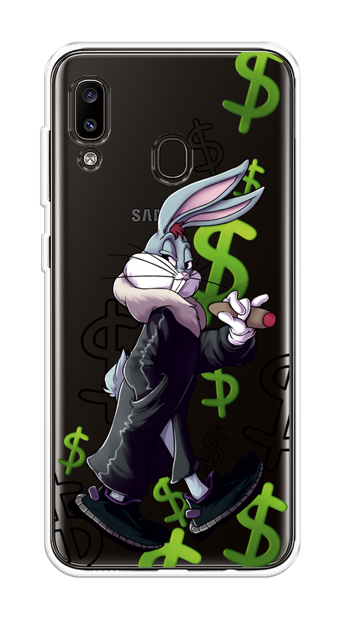 

Чехол на Samsung Galaxy A20 "Rich Bugs Bunny", Зеленый;черный;голубой, 27650-6