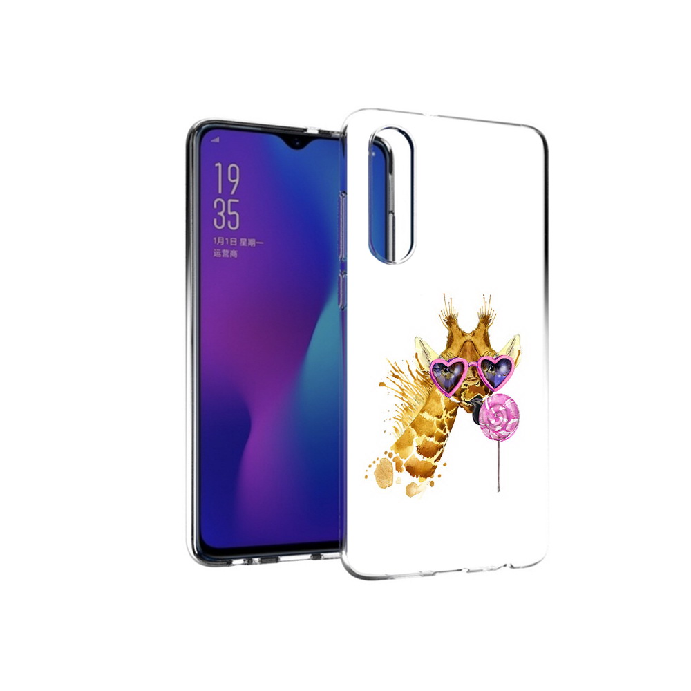 

Чехол MyPads Tocco для Huawei P30 акварельный жираф, Прозрачный, Tocco