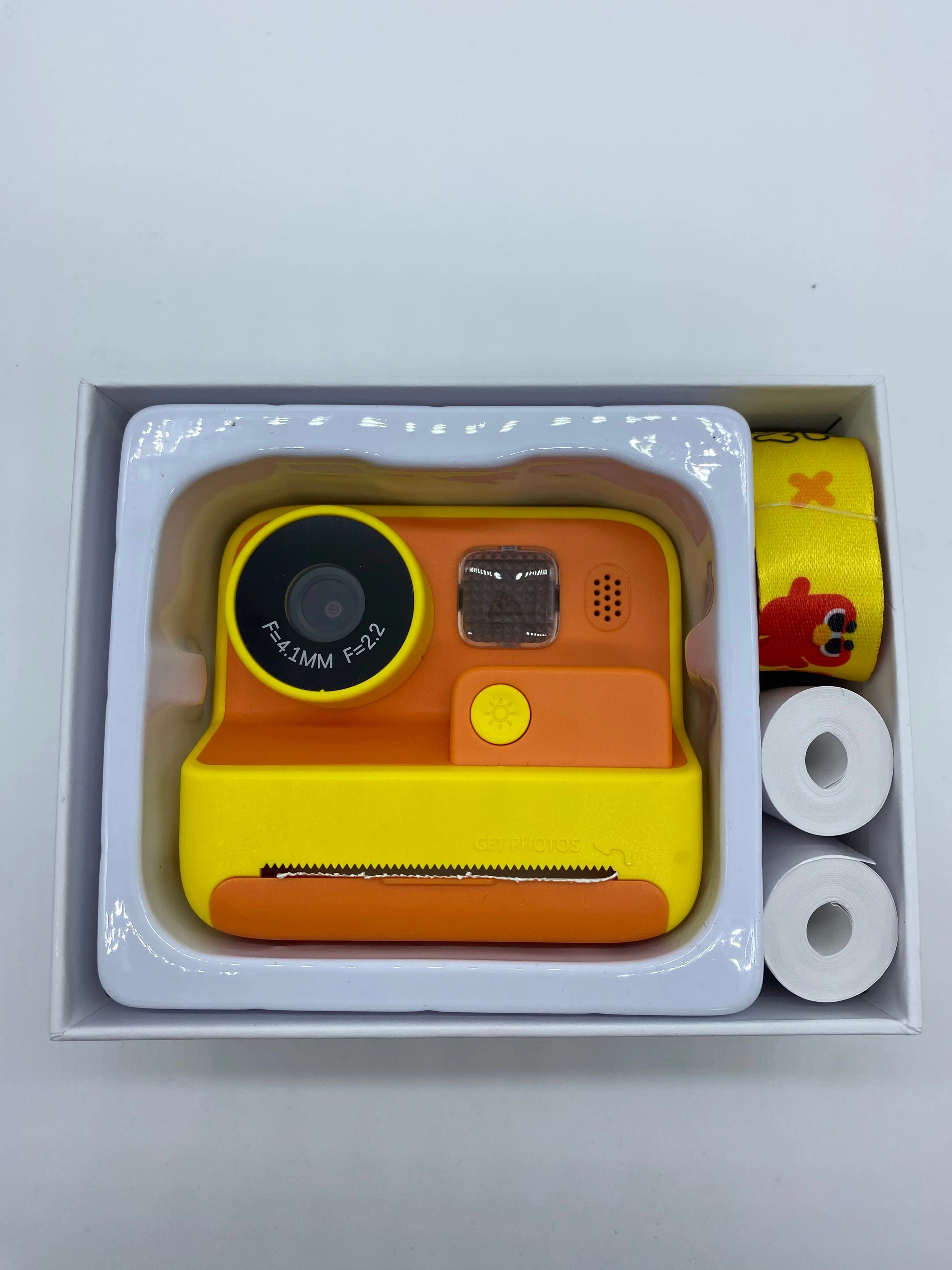 Детский фотоаппарат Print Camera с моментальной печатью фотографий оранжевый