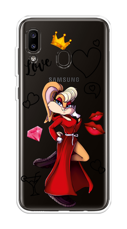 

Чехол на Samsung Galaxy A20/A30 "Rich Lola Bunny", Красный;бежевый;оранжевый, 27650-6