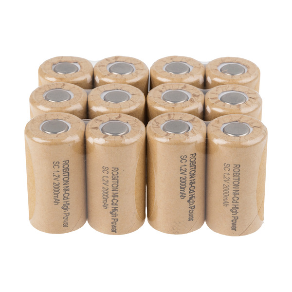 

Аккумулятор ROBITON 2000NCSC High Power, NiCd, 1.2 В, 2000 мАч 12 штук