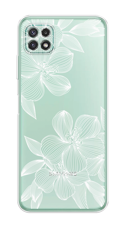 

Чехол на Samsung Galaxy A22s 5G "Крокус", Белый;прозрачный, 2104250-1