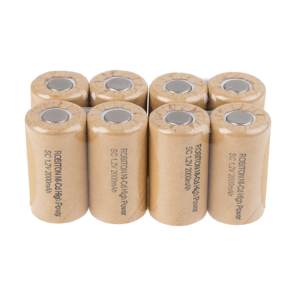 

Аккумулятор ROBITON 2000NCSC High Power, NiCd, 1.2 В, 2000 мАч 8 штук