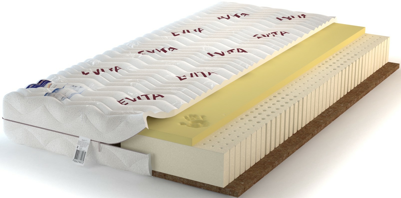 

Матрас Evita Life Visco 180x195, Белый, Life Visco