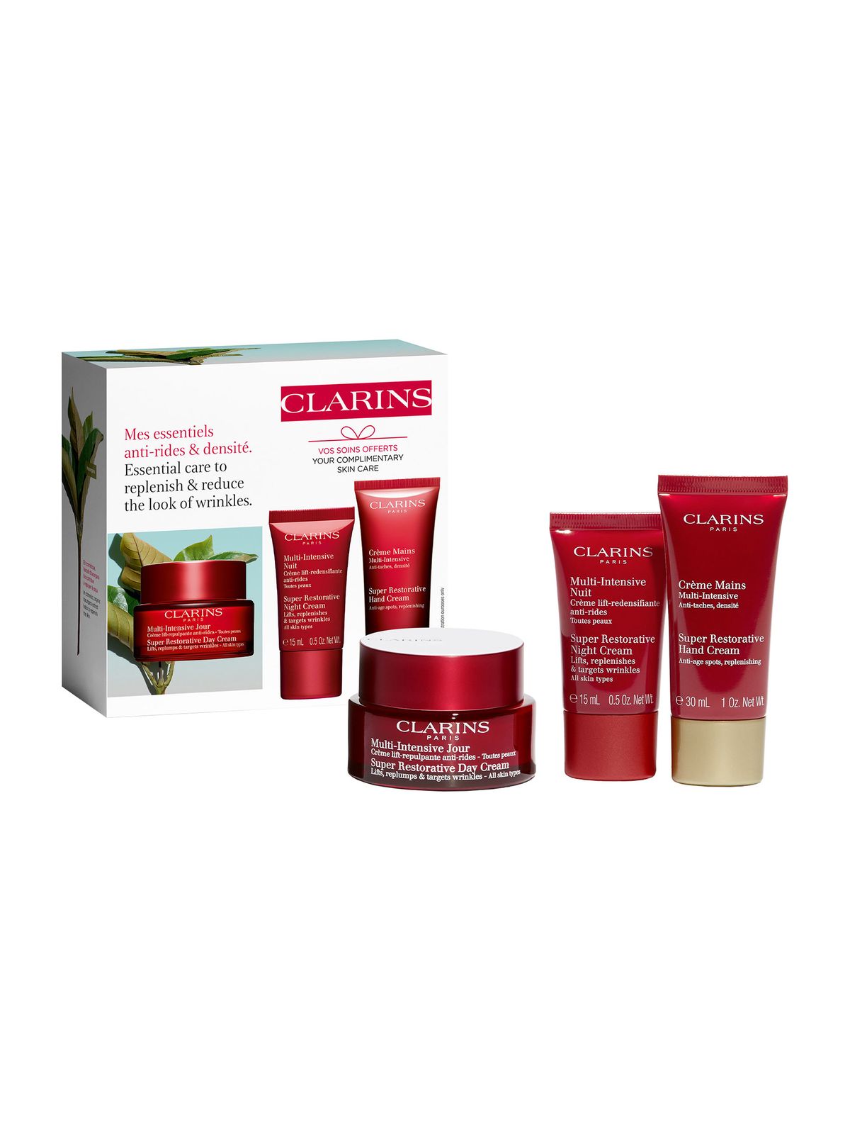 Набор Для Антивозрастного Ухода За Кожей Лица Clarins Super Restorative Value Set