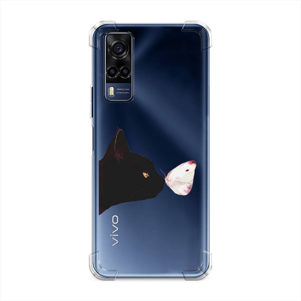

Чехол Awog на Vivo Y53s 4G "Черный кот и бабочка", 264951-1