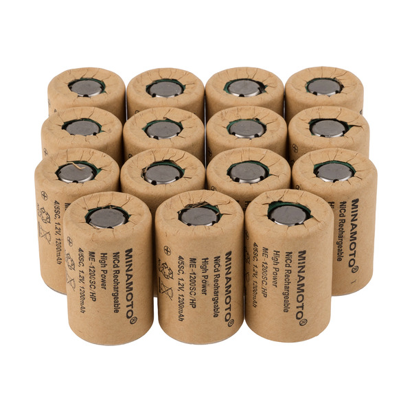 

Аккумулятор MINAMOTО ME-1200SC/HP, NiCd, 1.2 В, 1200 мАч 15 штук