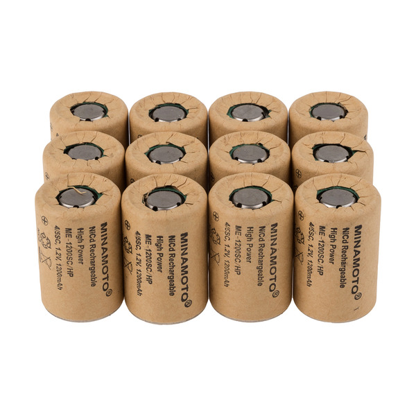 

Аккумулятор MINAMOTО ME-1200SC/HP, NiCd, 1.2 В, 1200 мАч 12 штук