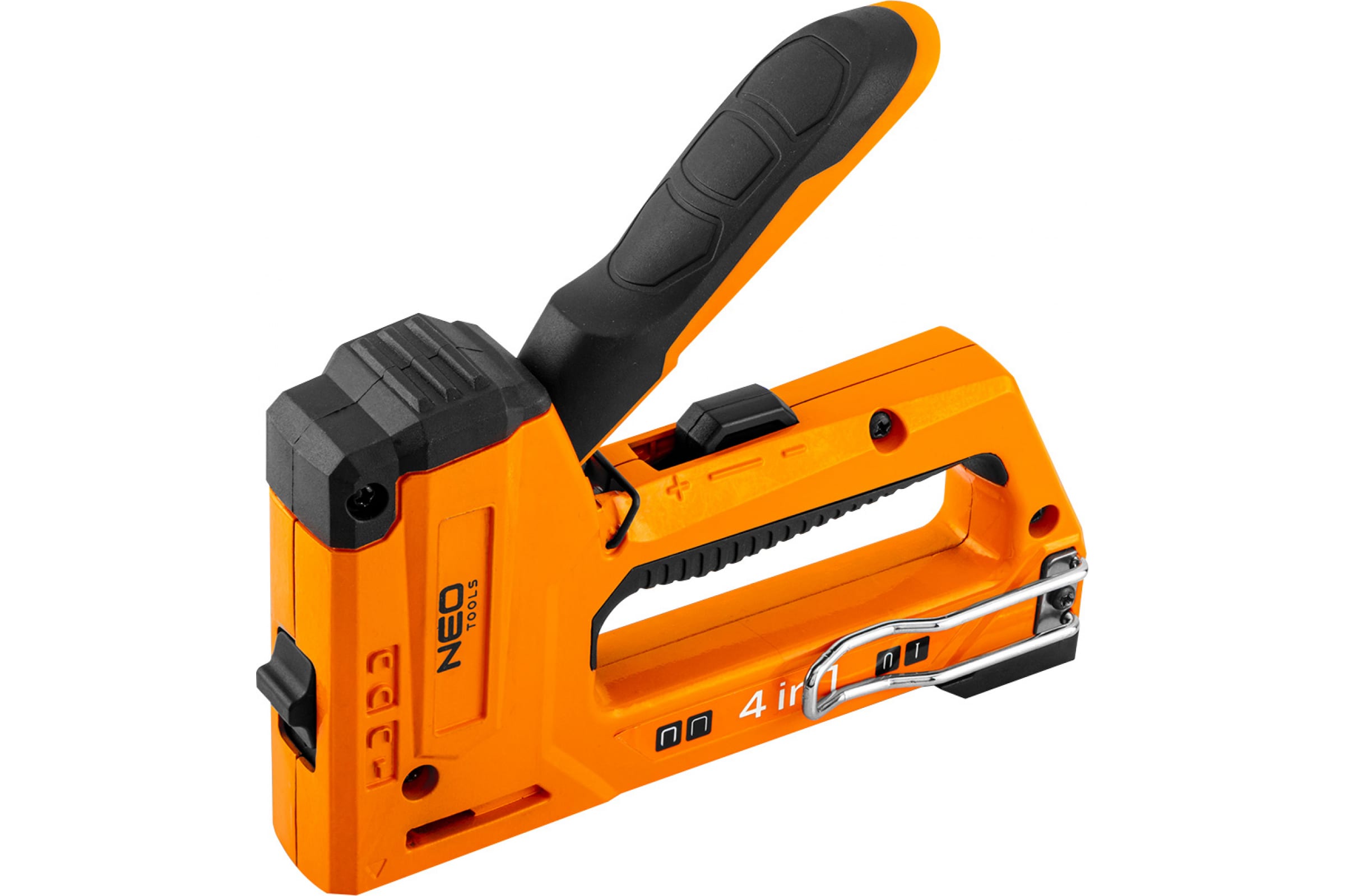 

NEO Tools Степлер 4 в 1, 6-14 мм, скобы J, G, L, E, алюминий 16-030