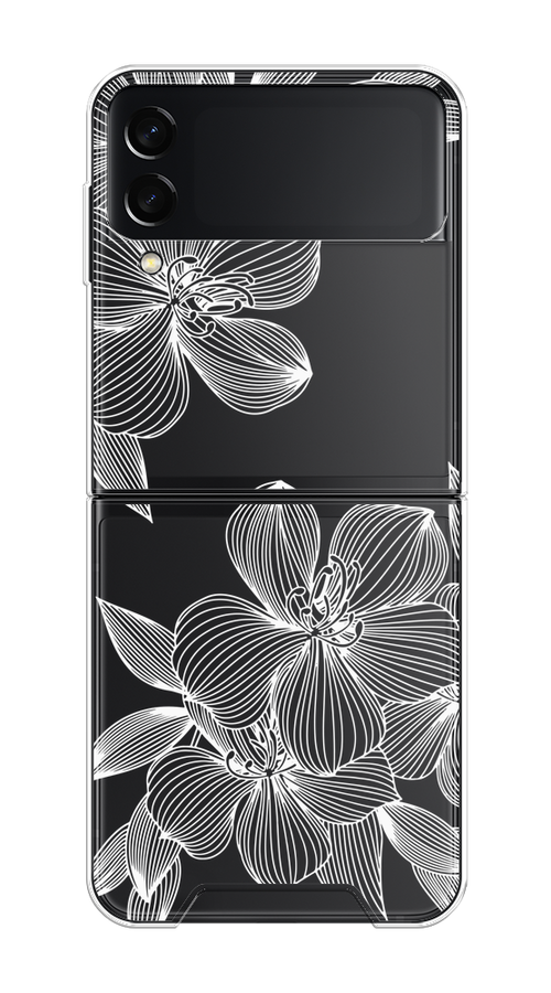 

Чехол на Samsung Galaxy Z Flip 3 "Крокус", Белый;прозрачный, 2103750-1
