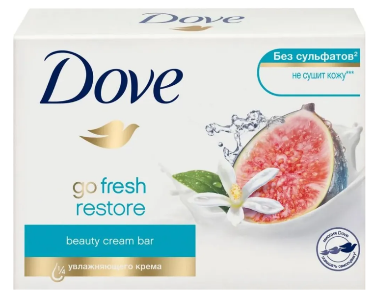 Крем-мыло Dove объятия нежности go fresh restore 135 г х 18шт. каждый в нашей семье кого нибудь да убил