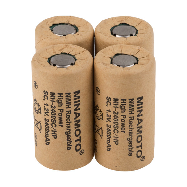 

Аккумулятор MINAMOTO MН-2400SC/НР, NiMH, 1.2 В, 2400 мАч 4 штук