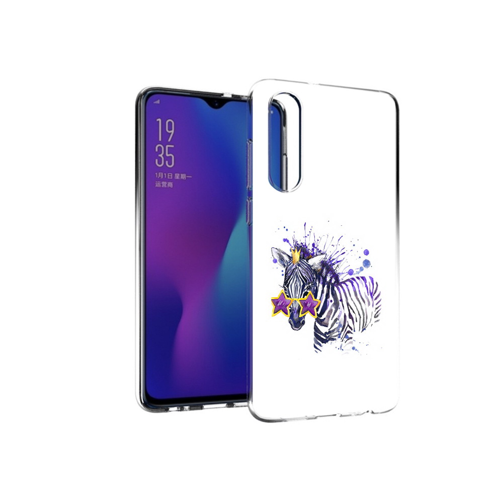 

Чехол MyPads Tocco для Huawei P30 акварельная зебра, Прозрачный, Tocco