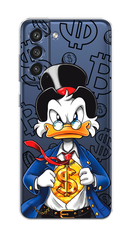 

Чехол на Samsung Galaxy S21 FE 5G "Scrooge Goldman", Черный;белый;синий, 2103050-1