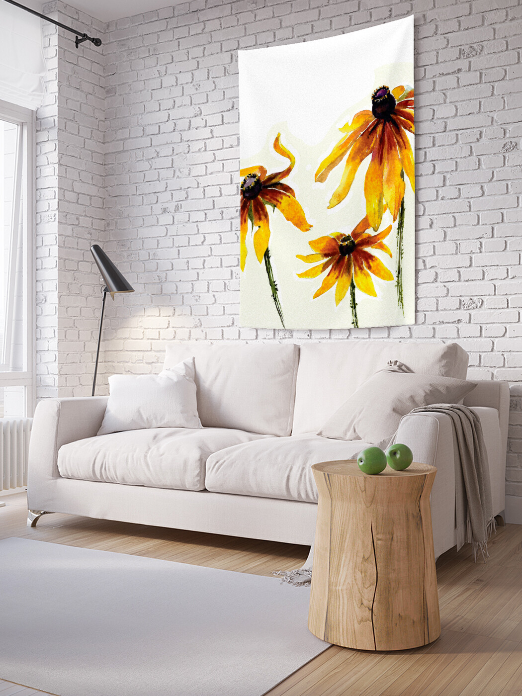 

Вертикальное фотопанно JoyArty Цветочная жара, из ткани, 100х150 см