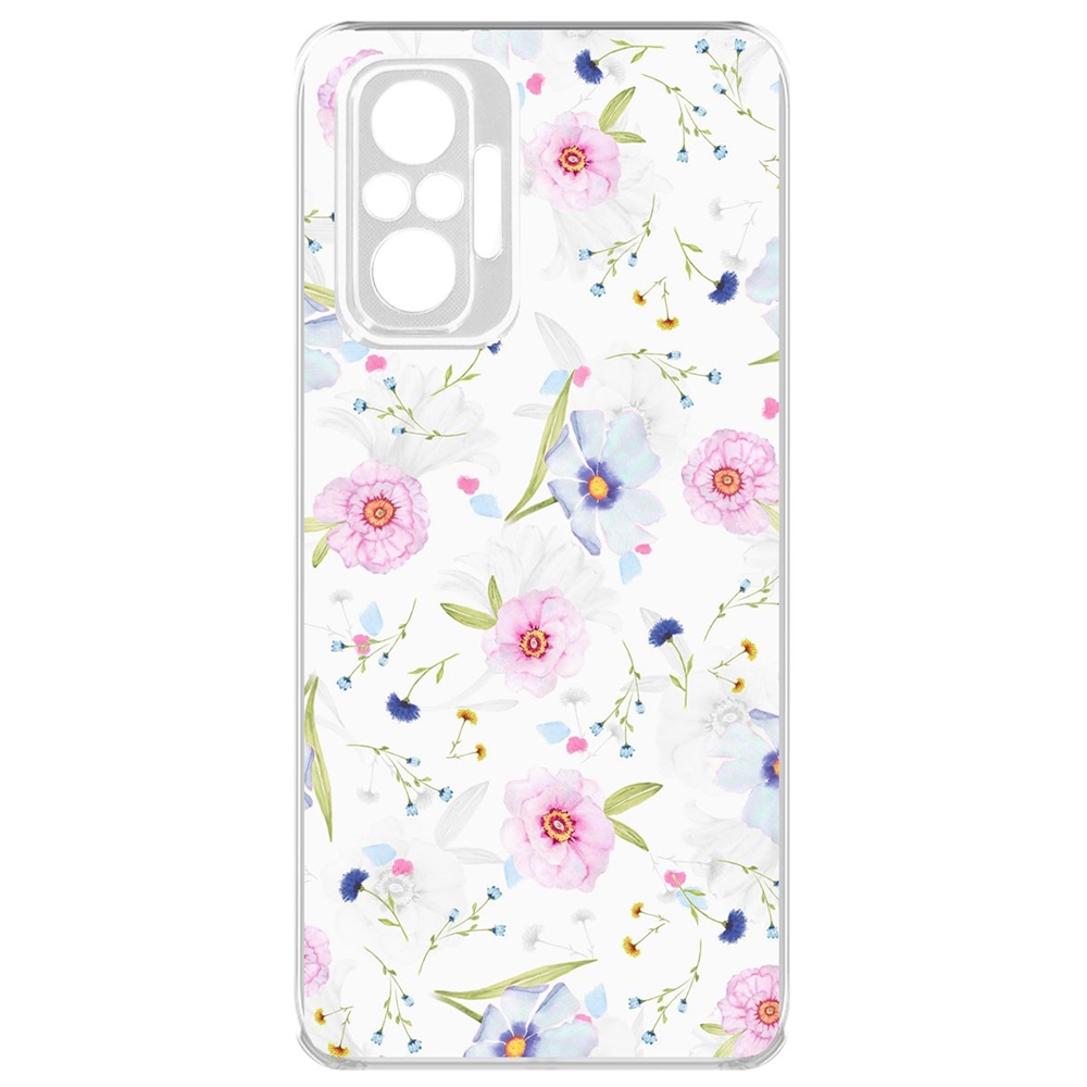 Чехол-накладка Цветочный паттерн 3 для Xiaomi Redmi Note 10 Pro