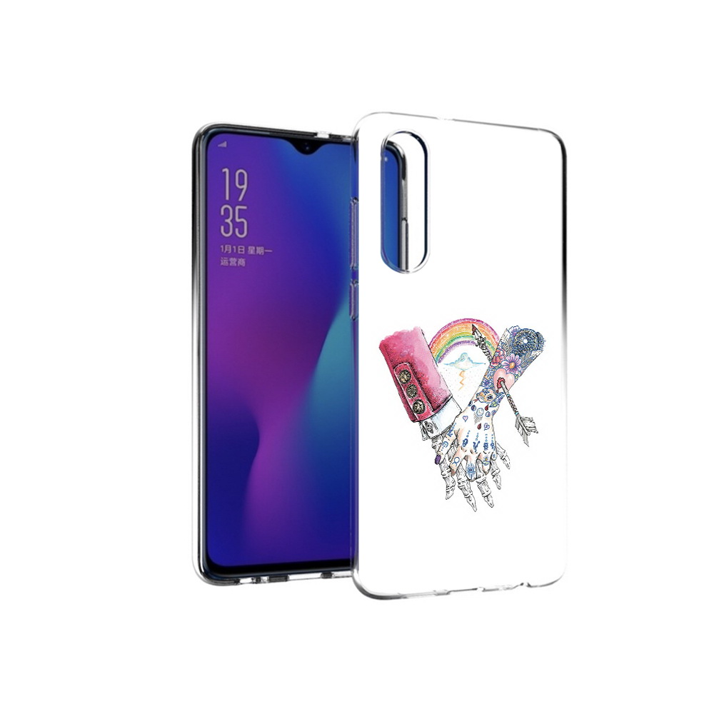 

Чехол MyPads Tocco для Huawei P30 абстракция руки в татуировках, Прозрачный, Tocco