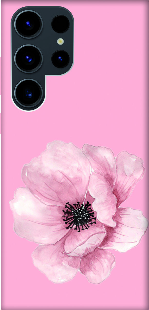 

Чехол на Samsung Galaxy S23 Ultra "Pink Flower" розовый, Розовый;белый, 158369
